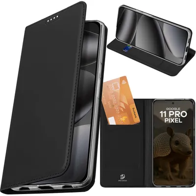 Produktbild von Handyhülle mit Klappe für Google Pixel 11 Pro, Dux Ducis Skin Pro, Schwarz