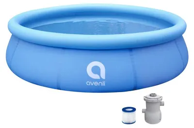 Produktbild von Avenli 17793EU Rundes Aufstellbecken mit Kartuschenfilter, 305 x 76 cm, blau