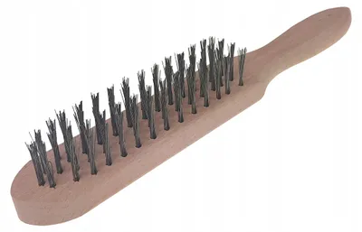 Produktbild von Metalstyl 4-reihige Drahtbürste mit Holzgriff