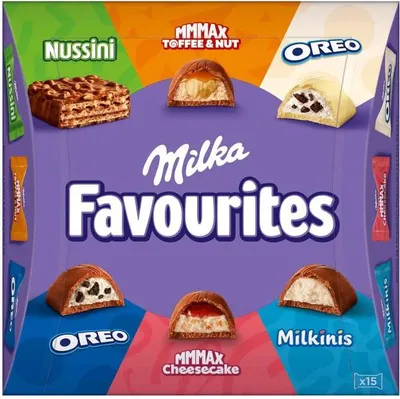 Produktbild von Milka Favourites beliebte Pralinenmischung Packung 141g
