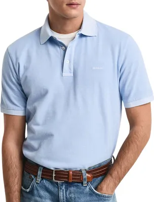 Produktbild von Gant Polo hellblau Sunfaded SS Polo einfarbig kurzer Ärmel
