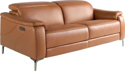 Obrázek produktu pro Angel Cerdá 3místná relaxační pohovka v hnědé kůži 6181