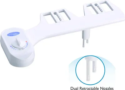 Produktbild von Toilettenspülung, Toiletten-Bidet-Aufsatz, Doppeldüse (Damen-/Hinterwäsche)