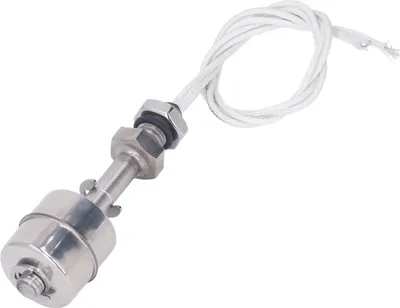 Obrázek produktu pro Plovákový spínač hladiny kapaliny 10mm zdvih z nerezové oceli Senzor hladiny kapaliny vody oleje 0?220V 65mm L