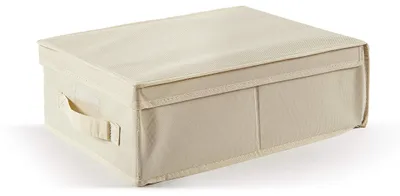 Aufbewahrungsbox 30 x 40 x 13 cm, Beige, Ecru, faltbar