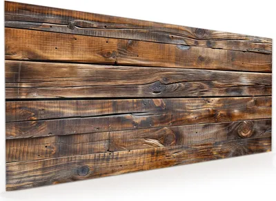 Produktbild von Küchenrückwand Spritzschutz Glas mit Motiv Holzmaserung 40 x 40 cm