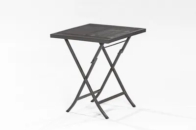 Obrázek produktu pro Merxx Samos skládací stůl - barva: grafitová - rozměry: 60 cm x 60 cm x 71 cm; 21616-217