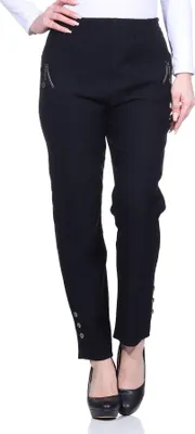 Produktbild von Sommerhose Stretch mit Gummizug 38-54 für Damen leichte Hose gekürzte Beinlänge