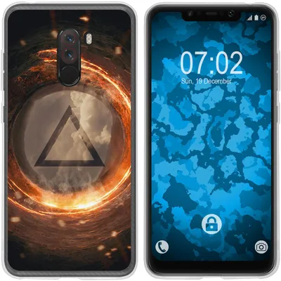 Produktbild von PhoneNatic Case kompatibel mit Xiaomi Pocophone F1 Silikon-Hülle Element Feuer M3