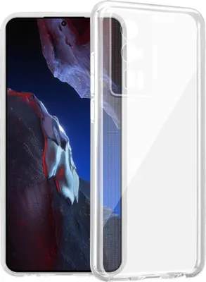 Produktbild von Cadorabo Hülle für Xiaomi Poco F5 Pro in VOLL TRANSPARENT Schutzhülle aus flexiblem TPU Silikon Back Case Cover Etui Handy Hülle