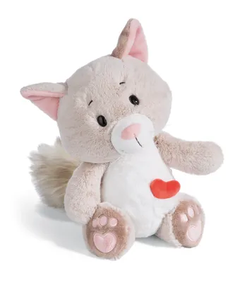 Zdjęcie produktu dla NICI pluszowy kot Love Fluffy 35cm, siedzący, ZIELONY