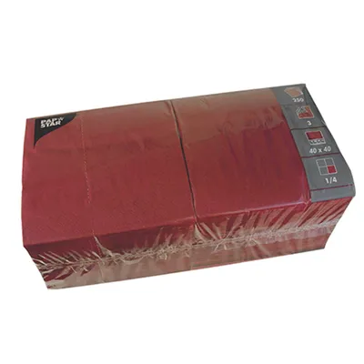 Produktbild von Papstar 82567, Bordeaux, Seidenpapier, Einfarbig, 46 g/m², 400 mm, 400 mm