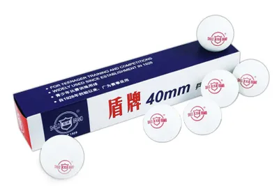 Produktbild von Tischtennisball Shield 6 Stück weiß