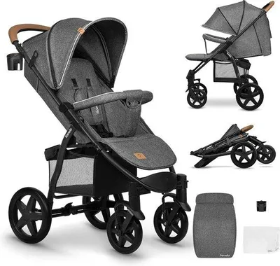 Produktbild von Famanu Buggy bis 22 kg mit Liegefunktion - inkl. Zubehör, faltbar, EVA-Schaumräder