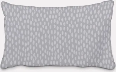 Produktbild von SCHÖNER LEBEN. Kissenhülle Bayside Tupfen Pinselstriche hellgrau weiß Größe 60x80cm (HxB) 60x80cm (HxB) Größe