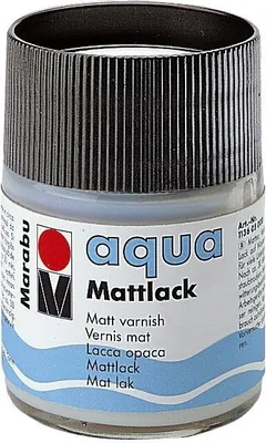 Obrázek produktu pro 6x Marabu 1136 05 000 aqua-Mattlack, 50 ml
