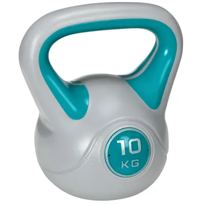 Produktbild von SPORTNOW Kettlebell 10 KG, Bodenschonende Kugelhantel, Schwunghantel Gewichtkugel für freies Gewichtstraining, Krafttraining, Gewichtheben, Ausdauer, Fitness, Blau