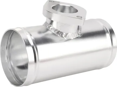 Image de 3 pouces/76 mm BOV Soupape de décharge Bride Adaptateur de tube Alliage d'aluminium Remplacement pour Greddy Type RS FV RZ