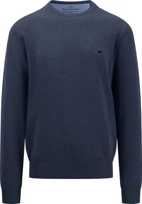 FYNCH-HATTON Maglione Uomo A Maglia Fine In Cotone, Girocollo Classico, Morbido E Testurizzato