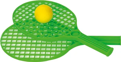 Produktbild von Betzold Mini-Tennis-Set für Outdoor-Spiel, mit 2 Schlägern und Softball, ab 5 Jahren