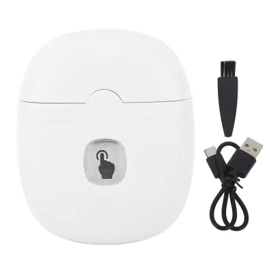 Obrázok produktu pre Elektrický strihač nechtov – 2 rýchlosti, LED svetlo, nabíjanie cez USB, bezpečný strihač nechtov pre bábätká, deti a dospelých, biela farba