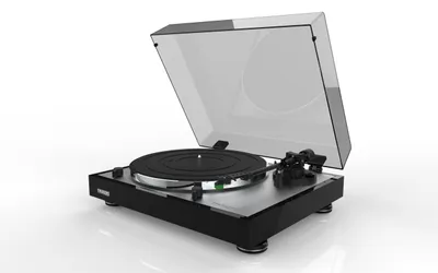 Produktbild von Thorens TD 402 DD Plattenspieler, schwarz Hochglanz