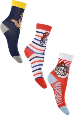 Produktbild von Paw Patrol Kinder Jungen Socken 3 Paar Strümpfe Paket     , Größe:23-26