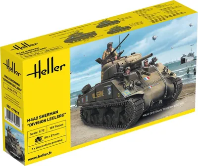 Image de Heller 1:72 79894 M4A2 Sherman Division Leclerc (deco.FR)
