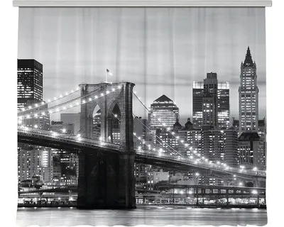 Obrázek produktu pro Fotozáclona AGdesign průhledná, Město 280 x 245 cm