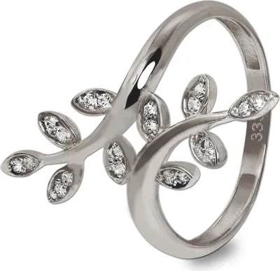 Produktbild von GoldDream Ring Zirkonia 333er Weißgold Gr. 60 silber, weiß Damen Schmuck GDR515J60