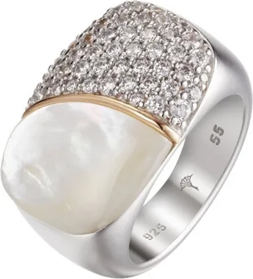 Produktbild von Joop Damen Ring Silber Zirkonia LILY JPRG90710A, Ringgröße:55 (17.5 mm Ø)