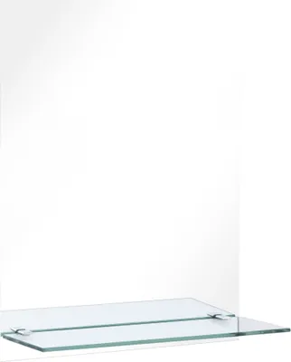 Zdjęcie produktu dla vidaXL Lustro ścienne z półką 50×70 cm szkło hartowane