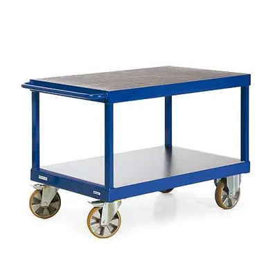 Produktbild von Bako Logistiksysteme Tischwagen R2200 mit 2 Ladeflächen und Schiebegriff 2200kg Tragkraft 1000x700mm