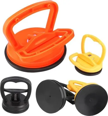 Produktbild von Famanu Saugnapf Set mit 1 großen und 4 kleinen Saugnäpfen - Kunststoff, Gummi