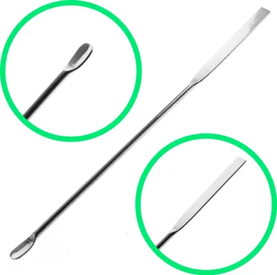 Obrázek produktu pro Laboratorní mikroskopická lžíce, leštěná nerezová ocel, délka 150 mm