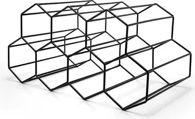 Produktbild von LEOPOLD Wein-Regal 35x19x17,5cm schwarz