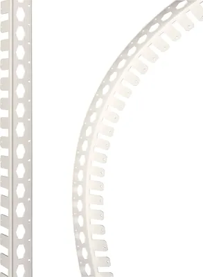 Produktbild von ProfileXXL PVC Eckwinkel, Eckprofil, Kantenschutz Trockenbau 2,5m Weiß 25 x 25mm, flexibel biegbar Profile aus hart PVC, für Innenbau Trockenbau