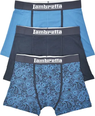 Obrázek produktu pro Lambretta - Pánské boxerky (3 balení) LB154 (XXL) (námořnická modrá)