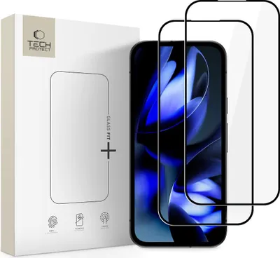 Obrázok produktu pre Tech-Protect Glass Fit+ tvrdené sklo, balenie po 2 ks, Google Pixel 9A / 10A, čierne
