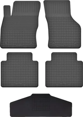 Produktbild von Gummi Fußmatten Set Für: Skoda  Kodiaq (2016-) Gummimatten Schwarz