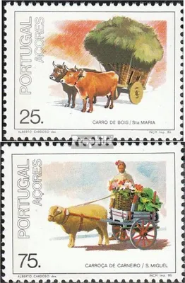 Produktbild von Briefmarken Portugal - Azoren 1986 Mi 381-382 (kompl.Ausg.) postfrisch Transport