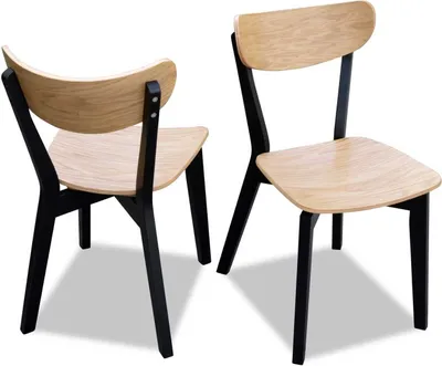 Obrázek produktu pro Židle hnědá jídelna Dřevo Moderní nábytek Design Elegantní
