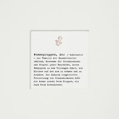 Produktbild von Passepartoutkarte "Wonneproppen"