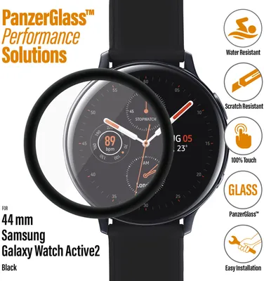 Obrázok produktu pre PanzerGlass 7207, Ochrana displeja, Smartwatch, Priehľadná, Samsung, Samsung - Galaxy Watch Active 2 44mm, Temperované sklo, Polyetyléntereftalát (PET)