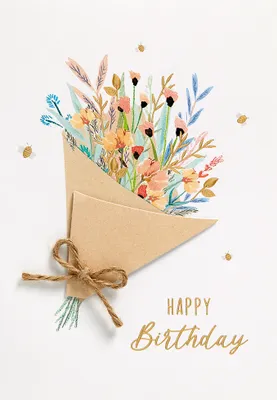 Produktbild von Geburtstag  unverpackt  Glückwunschkarte im Format 116 x 166 cm mit Um