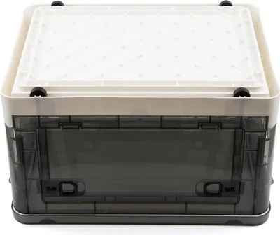 Produktbild von Faltbare Kunststoff-Aufbewahrungsbox mit Rädern und Deckel zur Organisation - 39 x 29 x 23,7 cm