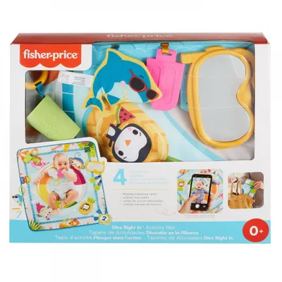 Zdjęcie produktu dla Fisher-Price GRR44, Mata do zabaw dla niemowląt, Wielobarwny