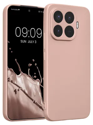 Produktbild von kwmobile Handyhülle für Xiaomi 17T Pro Hülle - weiche Silikon Case metallisch schimmernd - Schutzhülle Cover - Metallic Rosegold