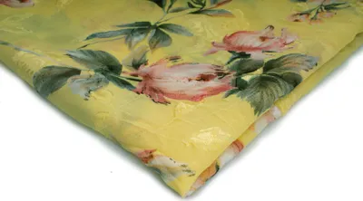 Obrázok produktu pre Šifon s potlačou, vzor 7, žltá 50 x 150 cm