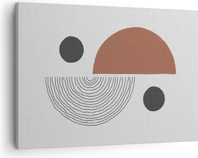 Produktbild von Bild auf Leinwand - Leinwandbild - Einteilig - Abstraktion Figuren Geometrisch - 70x50cm - Wand Bild - Wanddeko - Wandbilder - Leinwanddruck - Bilder - Wanddekoration - Leinwand bilder - AA70x50-4153